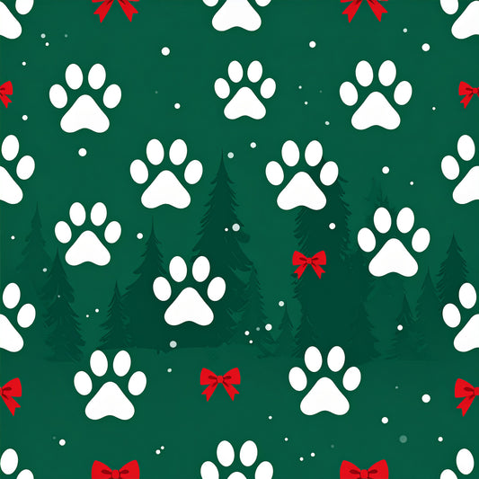 Festive Dogs And Holiday Cheer Pattern 5 Quilting Cotton Fabric