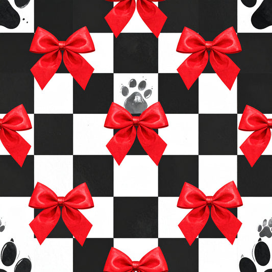 Festive Dogs And Holiday Cheer Pattern 6 Quilting Cotton Fabric