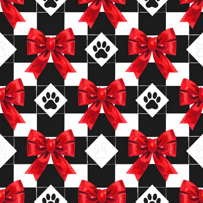 Festive Dogs And Holiday Cheer Pattern 7 Quilting Cotton Fabric