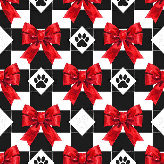 Festive Dogs And Holiday Cheer Pattern 7 Quilting Cotton Fabric