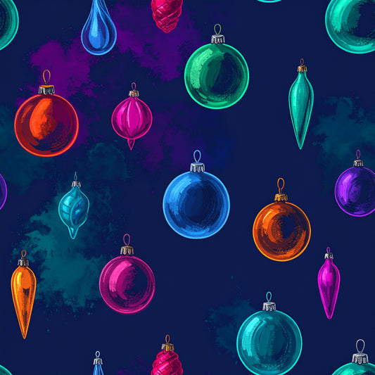 Festive Neon Dreams Pattern 14 Quilting Cotton Fabric