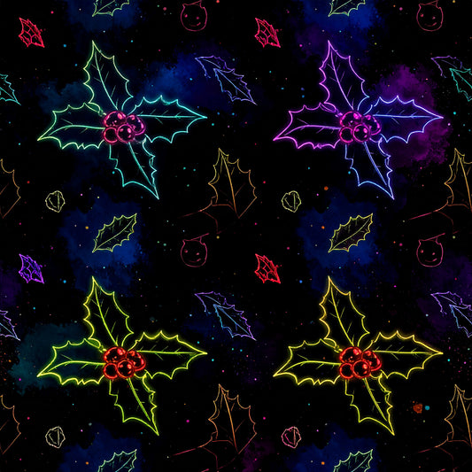 Festive Neon Dreams Pattern 16 Quilting Cotton Fabric