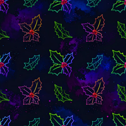 Festive Neon Dreams Pattern 17 Quilting Cotton Fabric