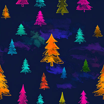 Festive Neon Dreams Pattern 18 Quilting Cotton Fabric