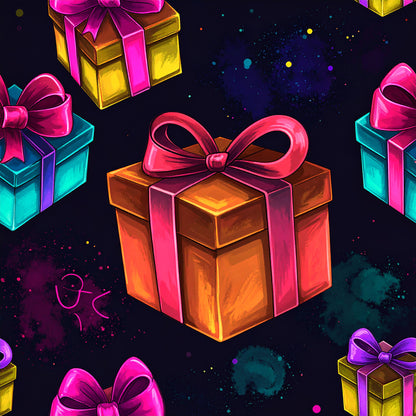 Festive Neon Dreams Pattern 21 Quilting Cotton Fabric