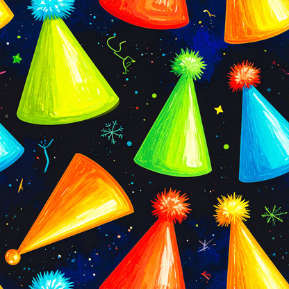 Festive Neon Dreams Pattern 22 Quilting Cotton Fabric
