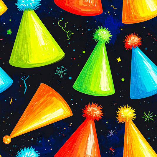 Festive Neon Dreams Pattern 22 Quilting Cotton Fabric