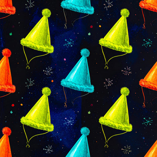 Festive Neon Dreams Pattern 23 Quilting Cotton Fabric