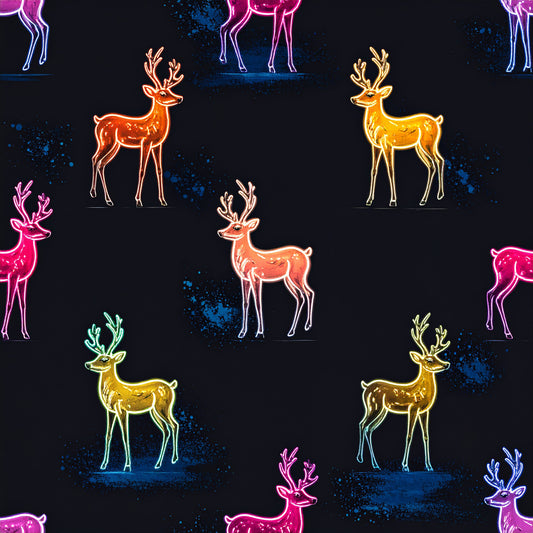 Festive Neon Dreams Pattern 26 Quilting Cotton Fabric