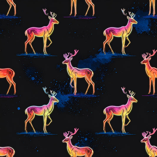 Festive Neon Dreams Pattern 27 Quilting Cotton Fabric