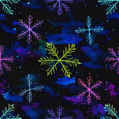 Festive Neon Dreams Pattern 28 Quilting Cotton Fabric