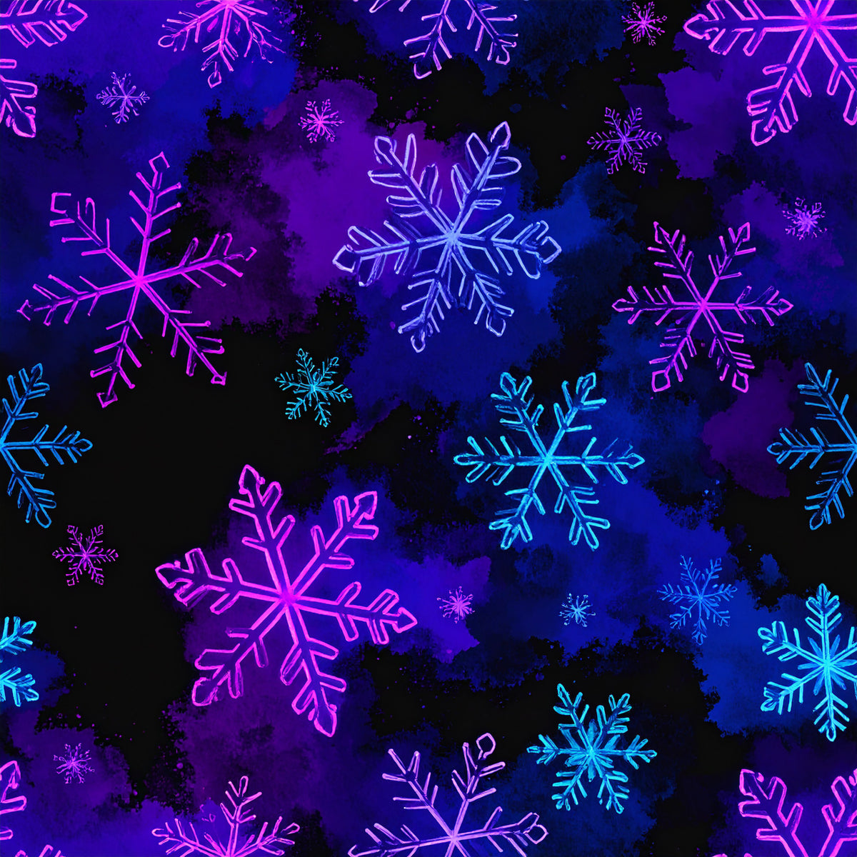 Festive Neon Dreams Pattern 3 Quilting Cotton Fabric