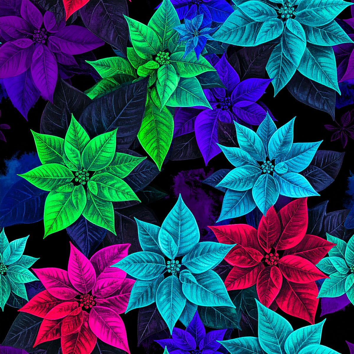 Festive Neon Dreams Pattern 9 Quilting Cotton Fabric