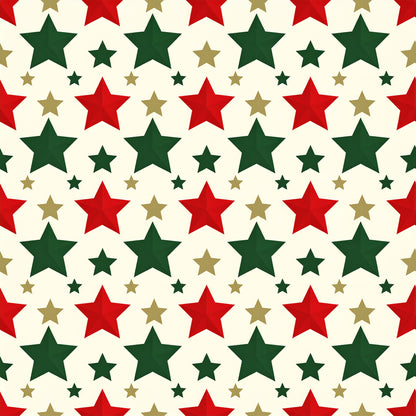 Festive Stars And Stripes Pattern 1 Quilting Cotton Fabric