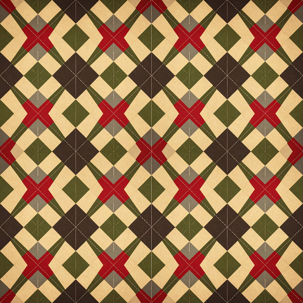 Festive Stars And Stripes Pattern 11 Quilting Cotton Fabric