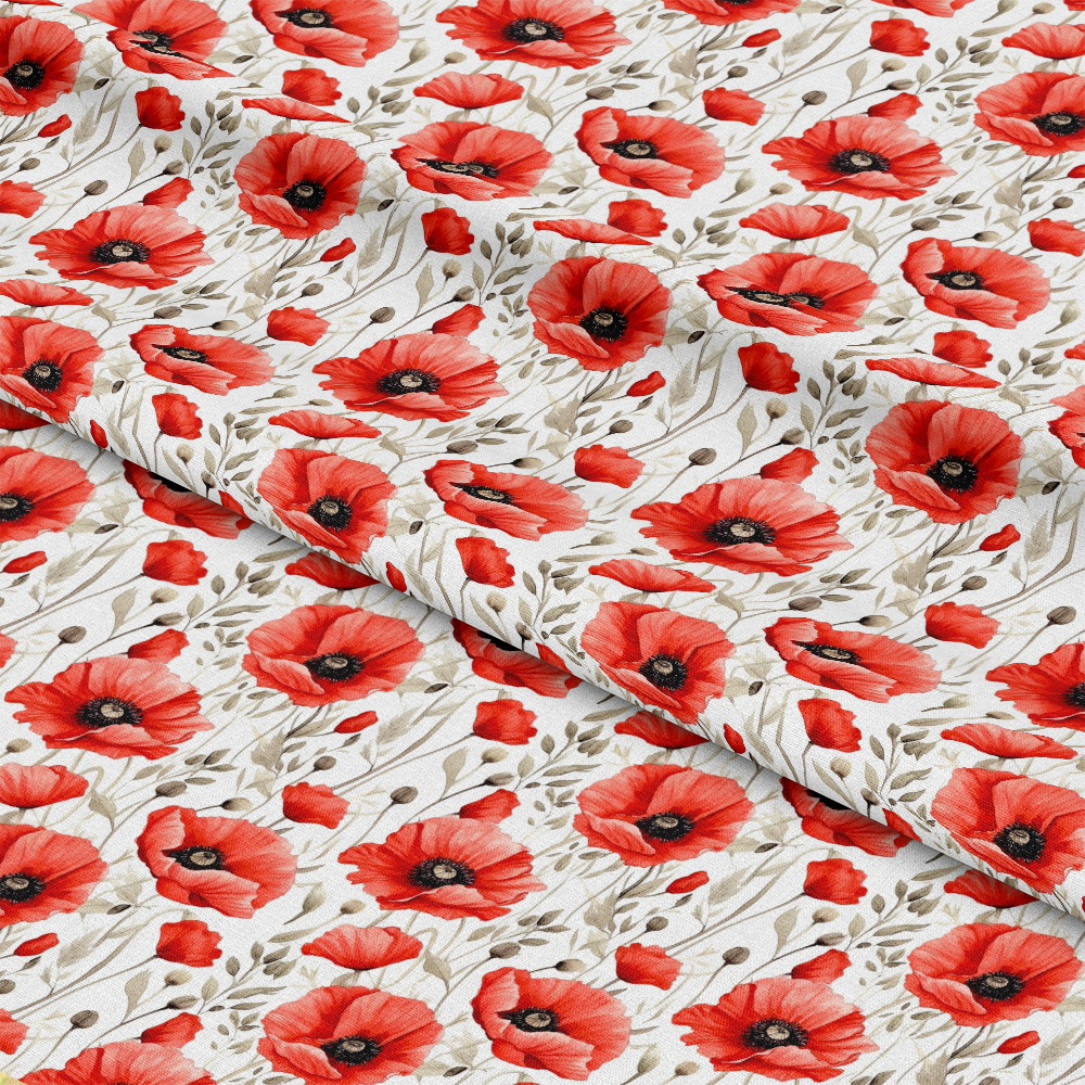 Fields of Poppies Pattern 11 Quilting Cotton Fabric