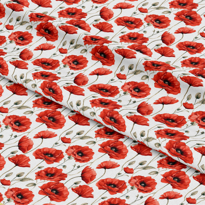 Fields of Poppies Pattern 3 Quilting Cotton Fabric