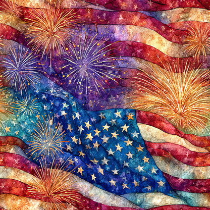 Fireworks And Freedom Pattern 5 Quilting Cotton Fabric
