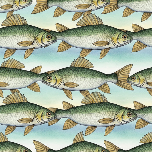 Fishing Lures And Tackle Pattern 15 Quilting Cotton Fabric