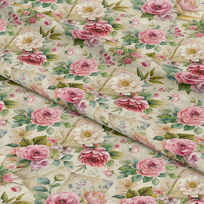 Floral Ephemera Pattern 10 Quilting Cotton Fabric