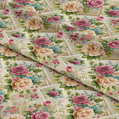 Floral Ephemera Pattern 9 Quilting Cotton Fabric