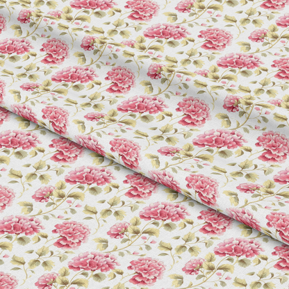 Floral Pink Cottage Gardens Pattern 12 Quilting Cotton Fabric