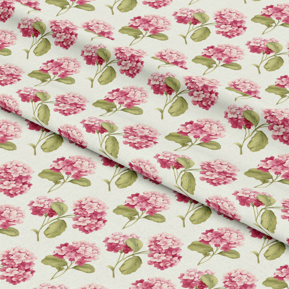 Floral Pink Cottage Gardens Pattern 4 Quilting Cotton Fabric