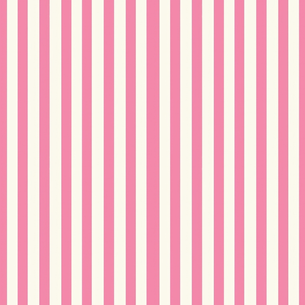 Vertical pink and white stripes evenly spaced.