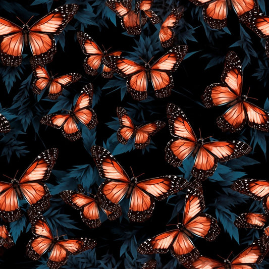 Floral Butterfly Pattern 4 Quilting Cotton Fabric