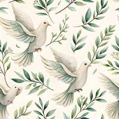 Floral Christian Faith Pattern 3 Quilting Cotton Fabric