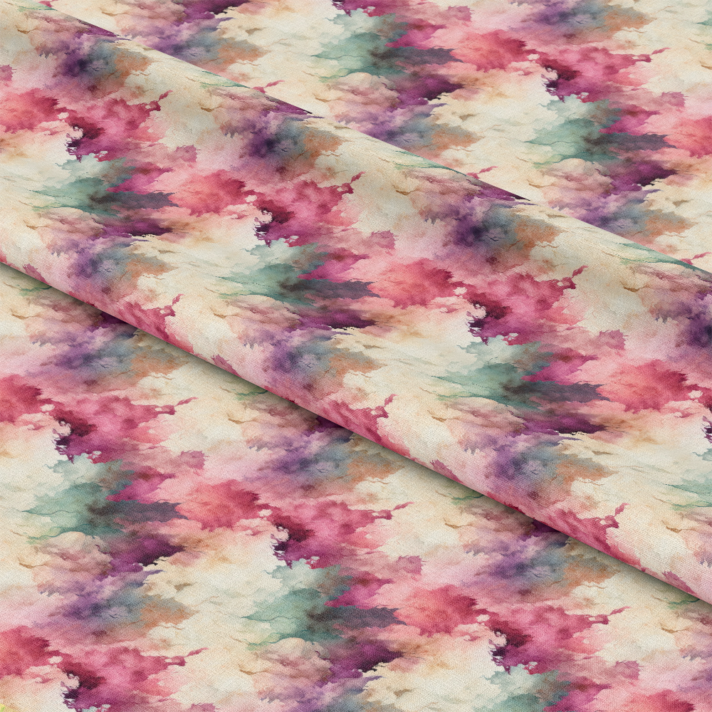 Flowers and Swirls Pattern 10 Quilting Cotton Fabric
