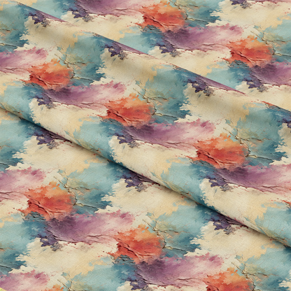 Flowers and Swirls Pattern 4 Quilting Cotton Fabric