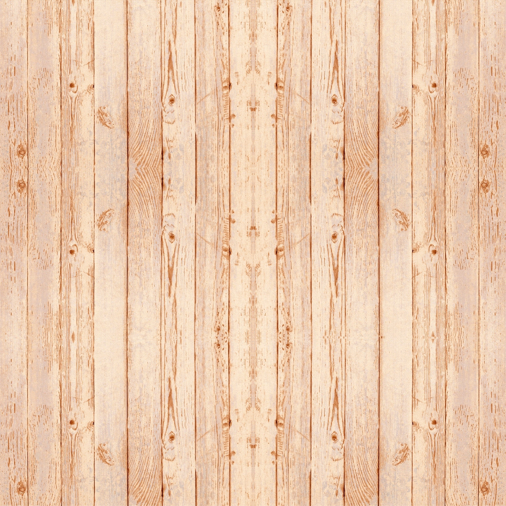 Seamless pattern of light brown wooden planks with visible grain and knot details forming a symmetrical layout.