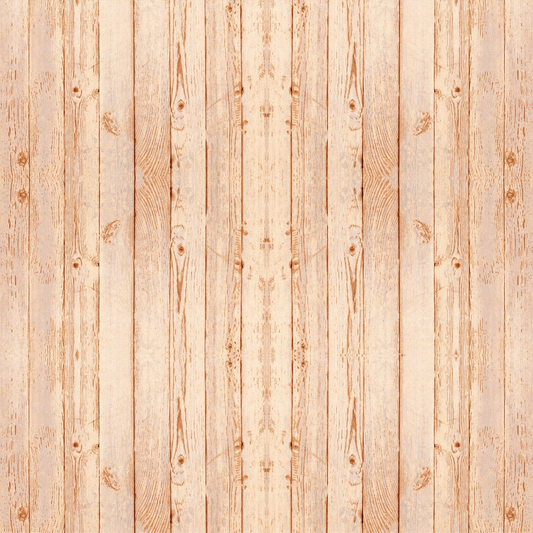 Seamless pattern of light brown wooden planks with visible grain and knot details forming a symmetrical layout.