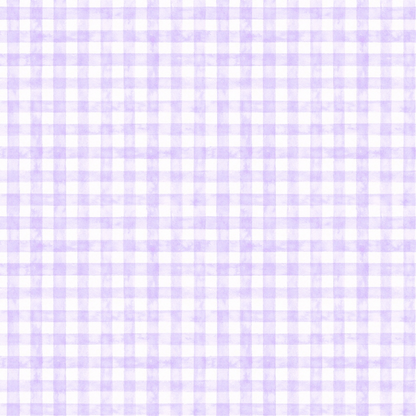 A purple and white gingham plaid pattern with evenly spaced checks.