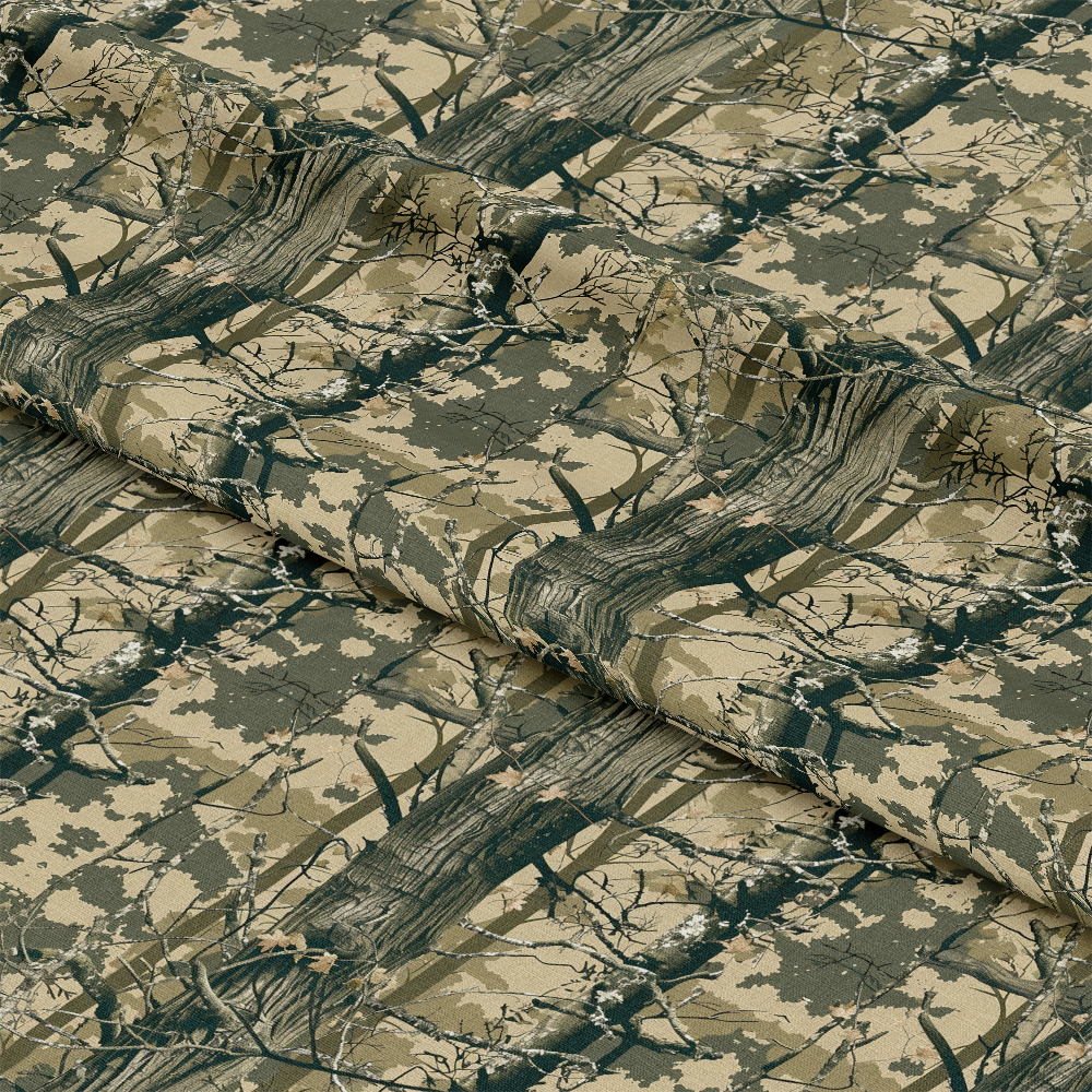Forest Camouflage Pattern 1 Quilting Cotton Fabric