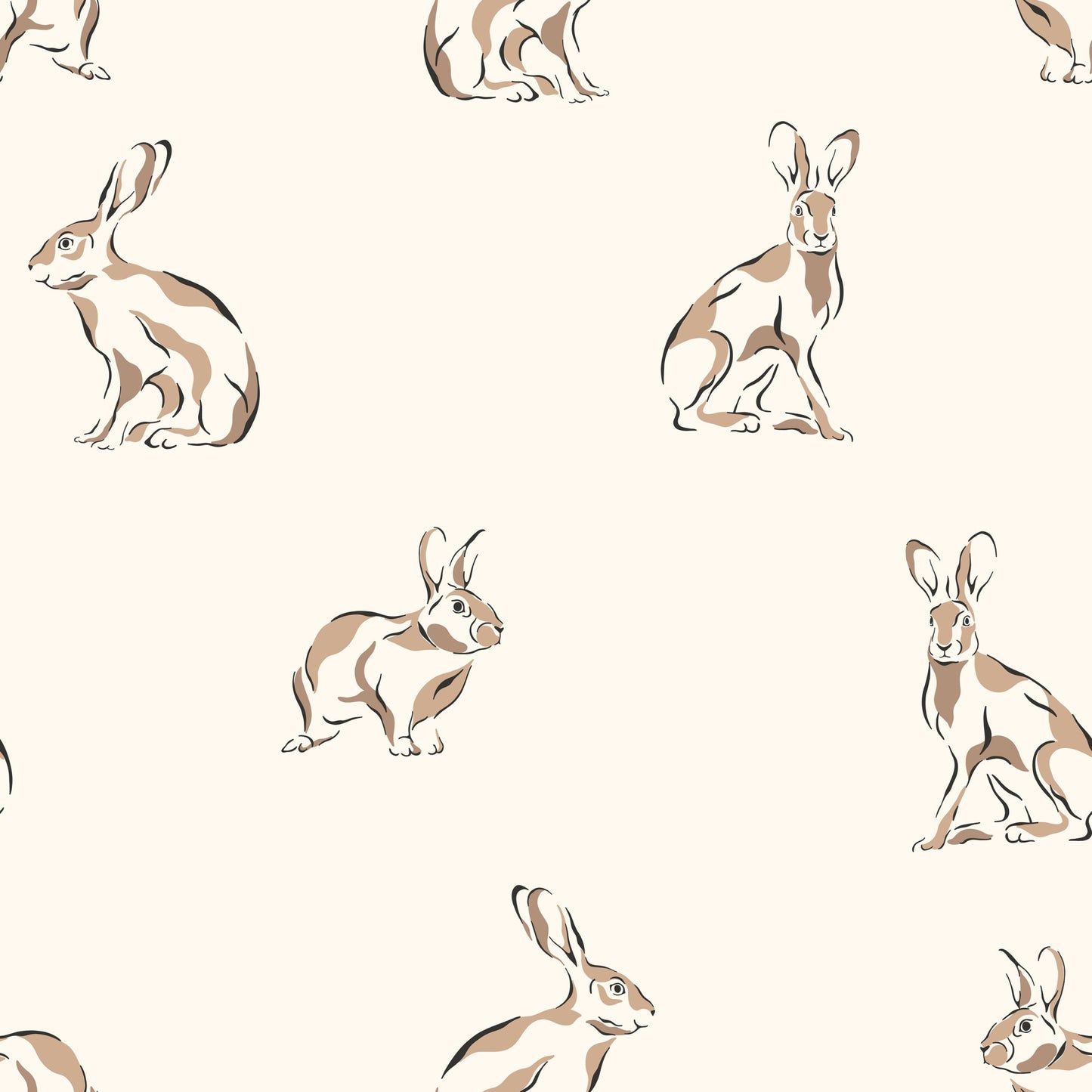 Forest Animal Pattern 12 Quilting Cotton Fabric