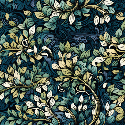 Forest Doodle Pattern 6 Quilting Cotton Fabric
