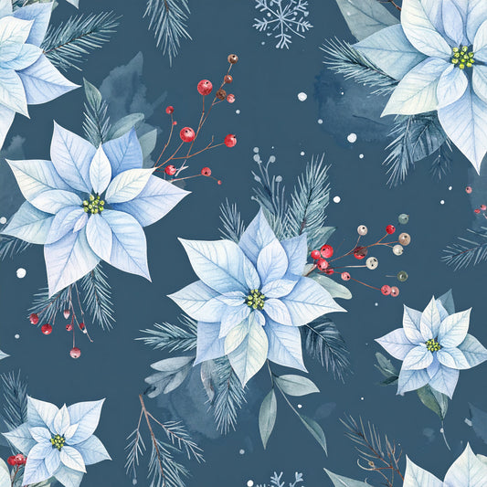 Frosty Holidays Pattern 12 Quilting Cotton Fabric