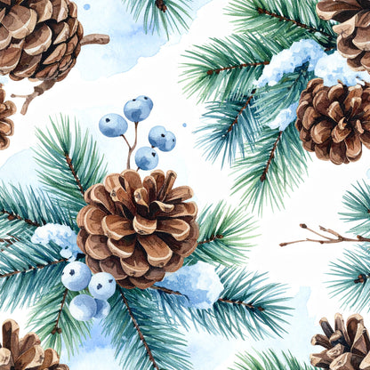 Frosty Holidays Pattern 17 Quilting Cotton Fabric