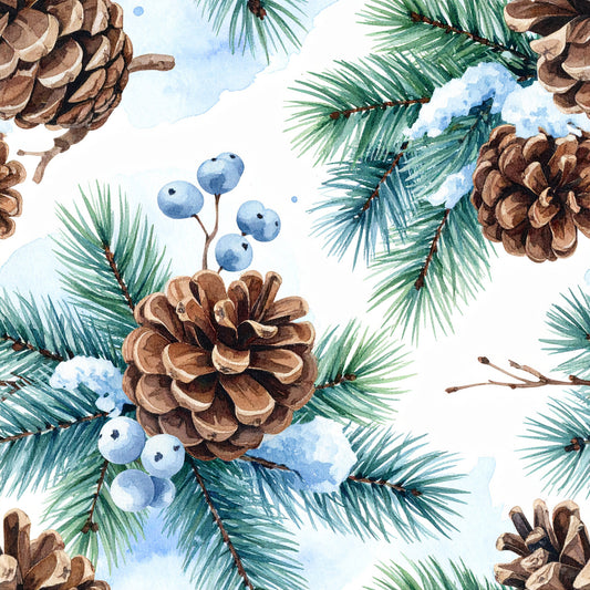 Frosty Holidays Pattern 17 Quilting Cotton Fabric