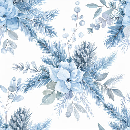 Frosty Holidays Pattern 2 Quilting Cotton Fabric