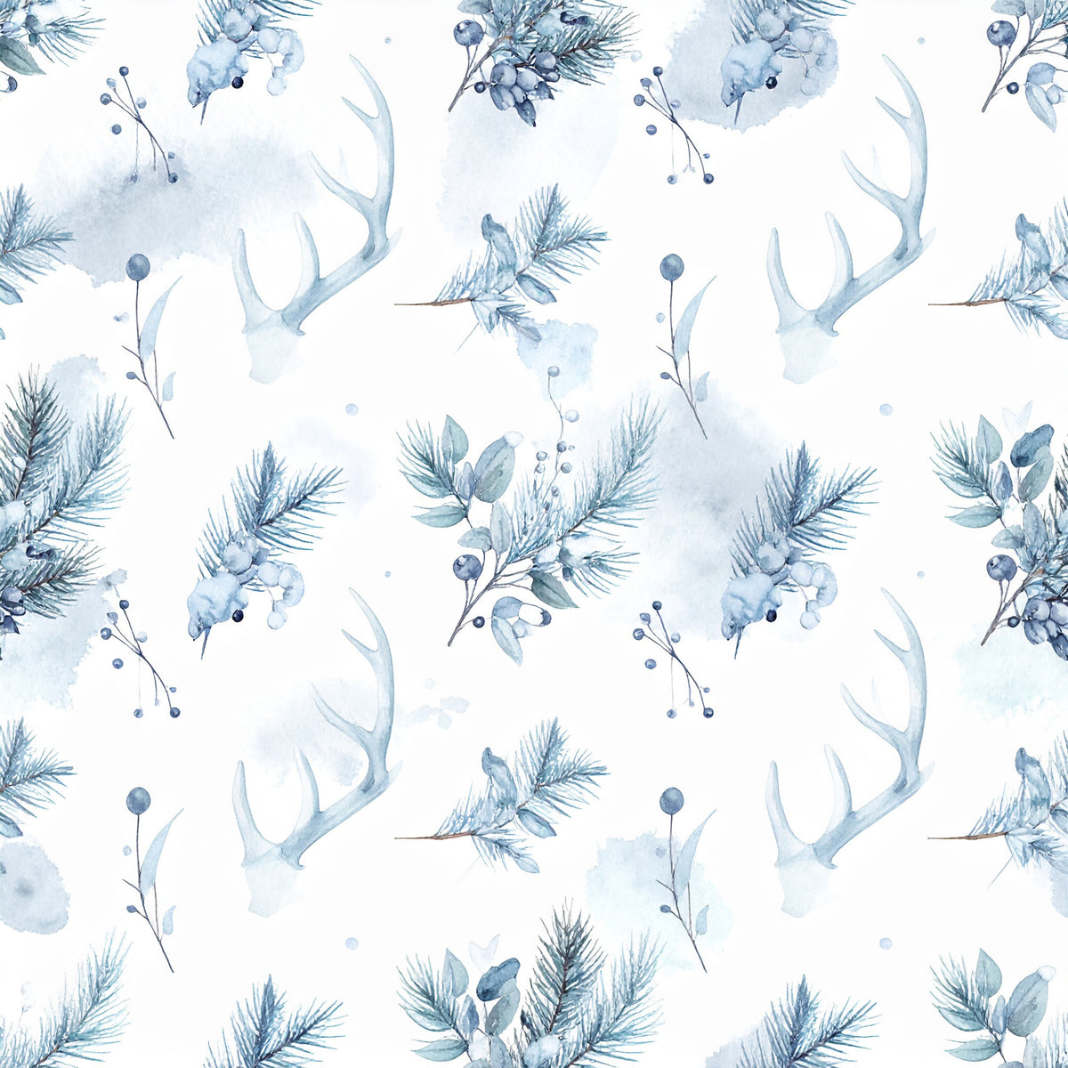 Frosty Holidays Pattern 25 Quilting Cotton Fabric