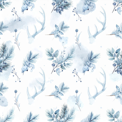 Frosty Holidays Pattern 25 Quilting Cotton Fabric