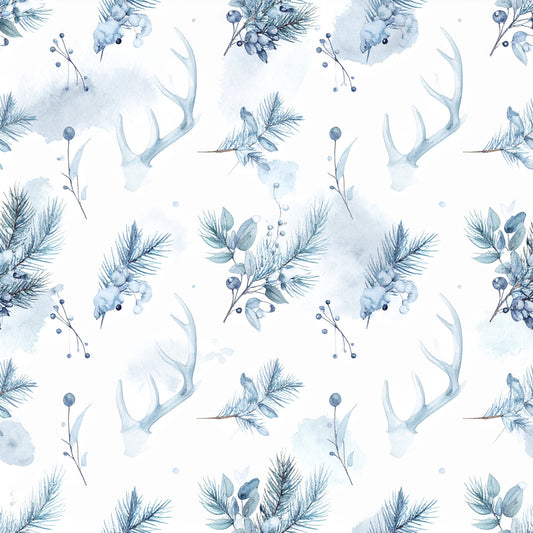 Frosty Holidays Pattern 25 Quilting Cotton Fabric