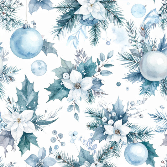 Frosty Holidays Pattern 28 Quilting Cotton Fabric