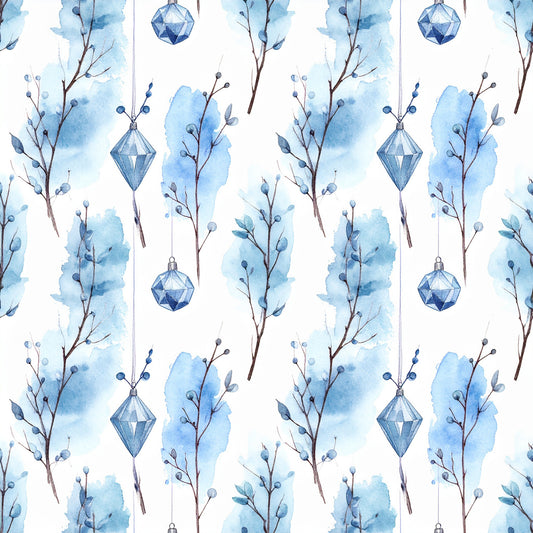 Frosty Holidays Pattern 4 Quilting Cotton Fabric