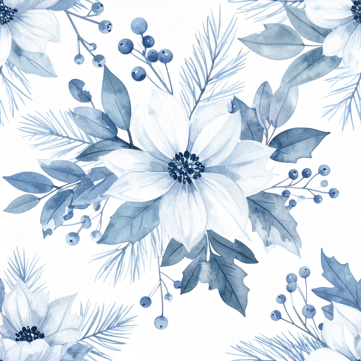 Frosty Holidays Pattern 8 Quilting Cotton Fabric