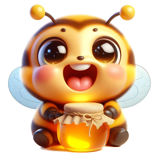 Funny Cartoon Bees Fabric Panel 20