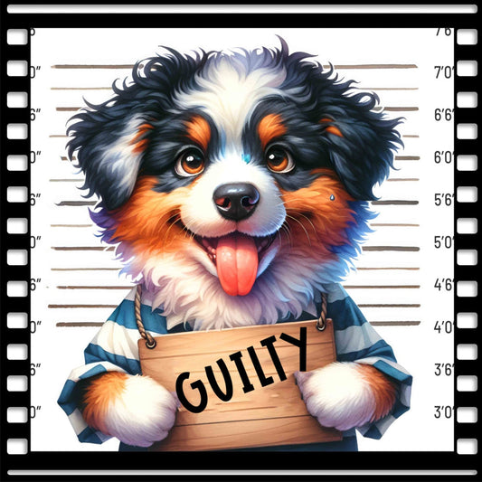 Funny Dog Mugshots Kopie 2 Fabric Panel